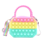 Mini Cartera Bolsito Infantil Pop It Multicolor Animado - Imagen 4