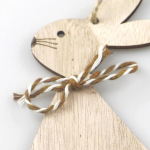 Adorno Colgante Conejo Madera Árbol Navidad Pascuas - Imagen 12