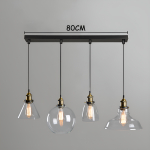 Lampara Colgante De Techo Con Pantallas De Vidrio Elegante - Imagen 8