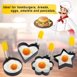 Moldes Cocina Antiadherentes Para Huevo Frito Y Panqueques - Imagen 6