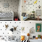 Vinilos Decorativos Para Pared Diseño Triángulos - Medianos - Imagen 2