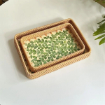 Bandeja Decorativa En Rattan Varios Diseños - Chica - Imagen 5