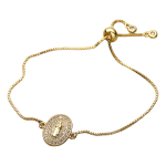 Pulsera Brazalete Ovalado Catolico Elegante Virgen Maria - Imagen 2