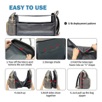 Cuna Bolso Maternal Bebé Cambiador 26lts Calidad Premium - Imagen 22