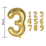 Globos Números Metalizados Dorados Decoración Cumpleaños - Imagen 38
