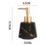 Dispensador De Jabon Liquido Jabonera Diseño Marmolado 240ml - Imagen 10