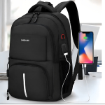 Mochila Urbana Impermeable Para Estudiante Viaje Y Notebook Diseño De La Tela Gris - Imagen 2