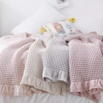 Cubrecama Manta Terminacion Feston 150x230 Pie De Cama - Imagen 6