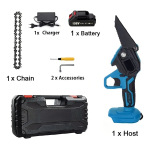 Mini Motosierra Inalambrica Portable Con Maletín Recargable Color Negro - Imagen 2