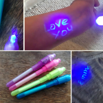 Pack De 12 Marcadores Magicos Uv Tinta Invisible Divertido - Imagen 9