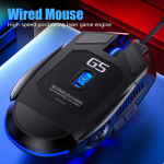 Mouse Gamer Ergonomico Con Luces Y 6 Botones Color Rojo - Imagen 2