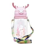 Botella Entrenamiento Para Bebe Con Pajita Vaso Con Correa - Imagen 32