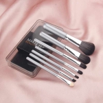 Set 7 Pinceles Maquillaje Brochas Profesional Con Estuche - Imagen 3
