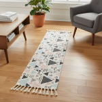 Alfombras Nórdicas Vintage Con Borlas Flecos Textil Deco - Imagen 14