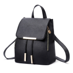 Mochila Cartera Urbana Minimalista Con Tapa En Cuerina - Imagen 5