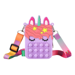 Mini Bolso Infantil Cartera Bandolera Popit Diseño Unicornio - Imagen 5