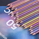Lápices De Colores Metálicos Alta Pigmentación Artística - Imagen 2
