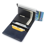 Porta Tarjetas De Metal Rfid Cuero Sintetico - Imagen 5