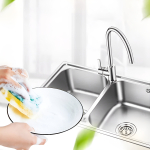 Soporte + Esponja Lava Platos Dispensador Detergente Jabón - Imagen 15