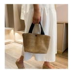 Bolso De Verano Playa Bolso De Lona Cartera Moda Cartera - Imagen 3