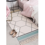 Alfombras Nórdicas Vintage Con Borlas Flecos Textil 180 Cm - Imagen 8