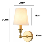 Lampara Aplique De Pared Recta Candelabro Elegante Moderna - Imagen 2