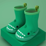 Bota De Lluvia Antideslizante Para Niño Niña En Pvc Tiburón - Imagen 3