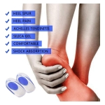 Talonera De Gel Silicona Deporte Trabajo Punto Rojo Y Azul - Imagen 8