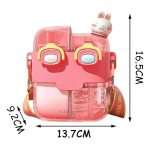 Botella De Agua Doble Compartimiento 530ml Correa Y Pajita - Imagen 10