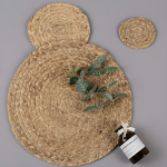 Individual Mimbre Fino Posa Plato Circular Salvamantel 37 Cm - Imagen 4