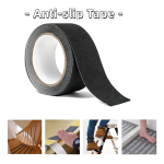 Cinta Adhesiva Antideslizante Seguridad Escaleras Pisos Color Negro - Imagen 5