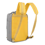 Mochila Doughnut Urbana Moda Bolsillo Laptop Calidad Grande Color Gris/amarillo - Imagen 2