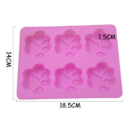 Molde De Silicona Galletas Tortas Postres Jabon Pata Animal - Imagen 4