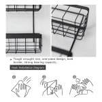 Organizador Soporte Estante Colgante Almacenar Baño Cocina - Imagen 9