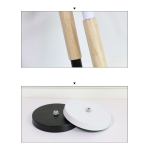 Lampara De Escritorio Portatil Nordica Con Madera Lectura - Imagen 13