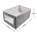 Caja Organizadora Ropa Con Ventana Grande 40x27.5x17 Cm - Imagen 2