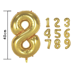 Globos Números Metalizados Dorados Decoración Cumpleaños - Imagen 26
