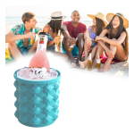 Hielera Circular Silicona Congela Rápido Enfria Latas 600ml - Imagen 3