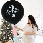 Globo Fiesta De Revelacion De Genero Bebe Baby Shower 90cm - Imagen 4