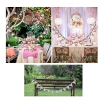 Guirnalda De Banderines Arpillera Vintage Fiestas Hogar - Imagen 6