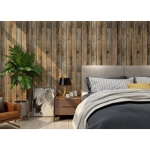 Papel Adhesivo Tapiz Pared Liston Madera Rustico Rollo 10 Mt - Imagen 5