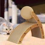 Juguete Rascador Para Gatos Doble Con Bola Y Carton - Imagen 3