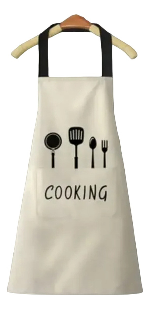 D_867562-MLU77839990903_072024-F.jpg Mandil Delantal Unisex Cocina Protección Fácil Limpieza - Imagen 1