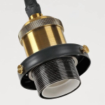 Lampara Colgante De Techo Con Pantallas De Vidrio Elegante - Imagen 4