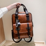 Mochila Bolso Retro Vintage Doble Bolsillo Gran Capacidad Il - Imagen 18