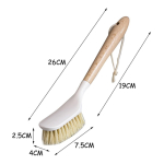 Cepillo Lavaplatos Cocina En Bambu Y Sisal Con Mango - Imagen 2