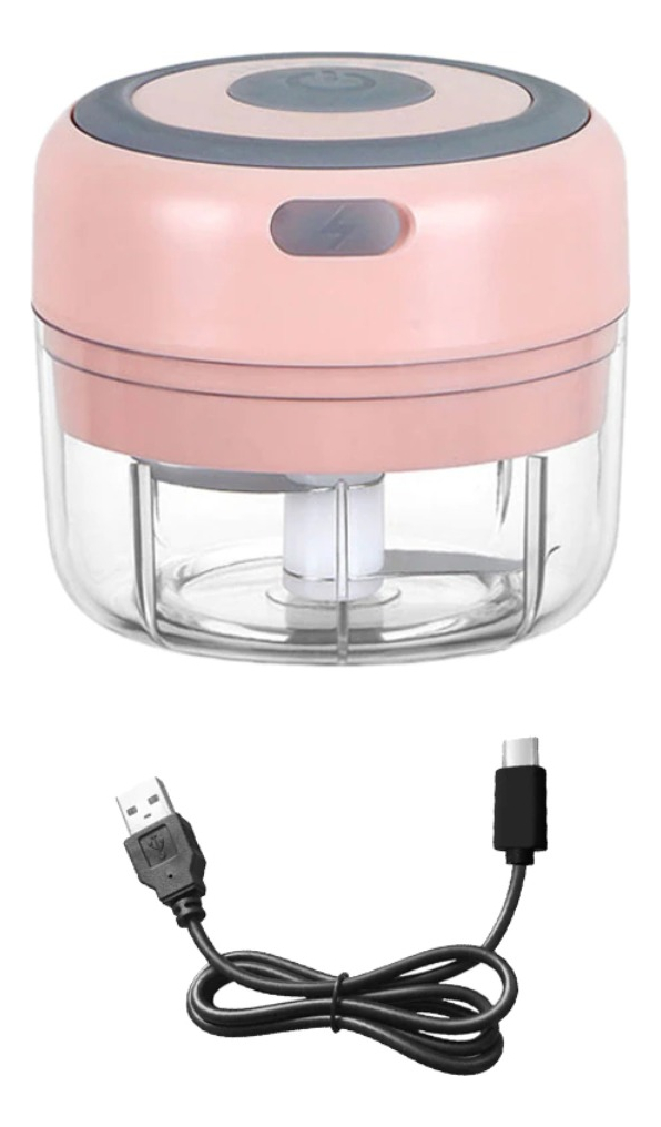 D_870617-MLU75552925281_042024-F.jpg Cortador Triturador Eléctrico Ajo Verduras Recargable 100 Ml - Imagen 1
