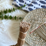 Abanico Decorativo En Mimbre Estilo Hoja De Palma A Mano - Imagen 6