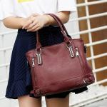Cartera Bolso De Mano Gran Capacidad + Pouch - Imagen 5