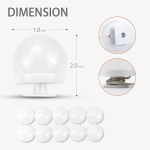 Luces Led Usb Para Espejo Maquillaje Kit X6 - Imagen 9